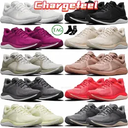 Lulus ChargeFeel Womens Mens Low Workout Running Shoes Designer LuLulemens andningsbara sneakers Gym och utomhussporttränarerapj#