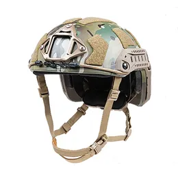 Caschi da sci Casco tattico SF Super High Cut Multicam per caccia Airsoft Proteggi combattimento speciale 231113