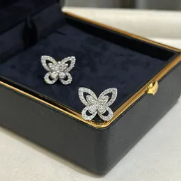 Grafe Earrings Sterling Silver 925 Material Designer Earrings Butterfly Never Fade T0p Quality Hypoallergenic Premium Gifts 012