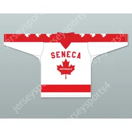 Personalizzato WAYNE GRETZKY 9 SENECA NATIONALS HOCKEY JERSEY METRO JUNIOR B HOCKEY LEAGUE NUOVO Top cucito S-M-L-XL-XXL-3XL-4XL-5XL-6XL