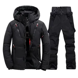 Diğer Spor Malzemeleri Kış Termal Kayak Takım Erkekler Rüzgar Geçirmez Kaçak Ceket ve Önlük Pantolon Set Erkek Kar Kostümü Snowboard Wears Tonslar 231114