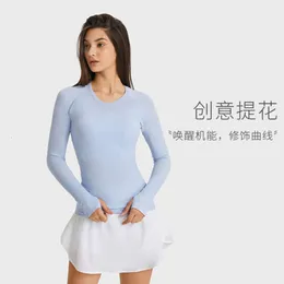 24SS Дизайнерская женская спортивная футболка Lululemenity для йоги, новая спортивная футболка Swiftly Tech 2,0, топ для бега с круглым вырезом, дышащий топ для йоги Lulus