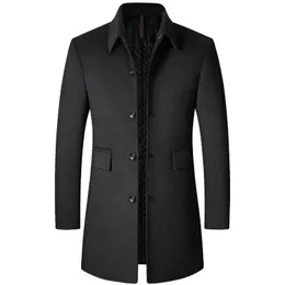 Men's Jackets Boutique Autumn and Winter Comfortable Slim Casual Fashion Gentleman's Wedding To Work Hosting Trend Woolen Coat 231113