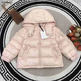 New Down Kids Coard Solid Color Boy Girl Jacket Size 110-160 Pocket Decoration On Winter Winter Kids Designer Complements Nov10