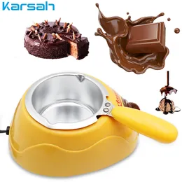 Other Kitchen Dining Bar Electric Heating Chocolate Candy Melting Pot Fondue Fountain Machine Baking Tool With DIY Mould for Home EUUS 110240V 231113