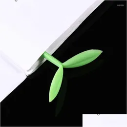 Bookmark Wholesale Kawaii Sprout Sile Grass Buds Creative Cute Green Leaves Lovly Korean Stationery Supplies Drop Delivery Office Sc Dhdky