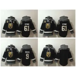 SJ Knights Old Time Hockey Maglie Mark Stone Jack Eichel Vegas Golden Pullover Pullover Sports Sports Giacca inverno Giacca invernale Black Cream Size S-XXXL