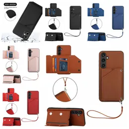 Pack Wallet Leather Cases For Huawei Honor 90 X6A 4G X9A X8A X7A Xiaomi POCO X5 Pro 5G Redmi Note 12 4G Pro Plus 5G Skin Feel Card Slot With ID Holder Flip Cover Pouch Strap