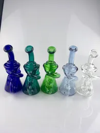 2017 NOWOŚĆ SMALL Backwater Glass Bong Factory Bezpośrednie zaopatrzenie w zaakceptowanie spersonalizowanych 21 Custom 14 mm szklane platformy olejne Bezpłatne witraże