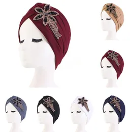 Hint Twist Düğüm Kadın Müslüman Hijab Kemo Kapaklar Beanes Saç Dışı Şapka Kanser Bonnet Kepçesi Eşarp Kapağı Femme Türban Headwrap