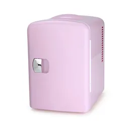 6 علبة ميني ثلاجة وثلاجة للعناية بالبشرة الوردي