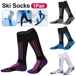 Sports Socks 1Pair Winter Warm Thermal Socks Outdoor Sports Hiking Breathable Stockings Snowboard Thickened Ski Socks For Men Women Kids 231113