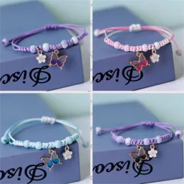 Цепочка Rinhoo Fashion Fashion Made Purple Butterfly Bracelet Flower Bracele