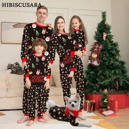 Family Matching Outfits Family Pajama Matching Set Christmas Kids Mother Father Dog Pajamas Sets Xmas Baby Big Children Cotton Snug Fit Santa Claus 231113