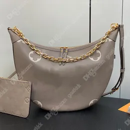 10A Luxury Designer Loop Hobo Bag Women Shoulder Bags Cosmetic Underarm Half Moon Baguette Handbag Tasche Metal Chain Collection M81098 Tote Purse