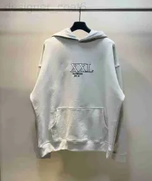 Hoodies femininos moletom designer b família alta edição paris bordado xxxl camisola com capuz blcg branco hoodie unisex