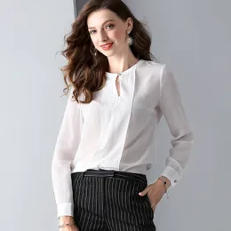 Women's Blouses Shirts silk chiffon blouse 5xl chiffon dames shirts casual bohemian women's blouses and tops ladies summer loose white elegant 230414