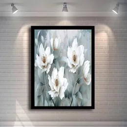 Nordic Wall Art Plant Flowers Drukuj na płótnie malowanie nowoczesna dekoracja domu plakaty kwiatowe i wydruki obraz bez ramy