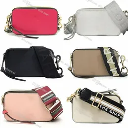 مع Box The Snapshot Fashion Designer Lady Bags Handbag الشهيرة Mini Camera حقيبة كروسبودي صغيرة للسيدات من Marc Jacobss