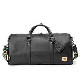 Sacs à bandoulière pour hommes simple Joker sac à main rétro en cuir épaissi grand sac de voyage de loisirs en cuir résistant à l'usure tendance de rue couleur unie hommes sac à dos 3797 #