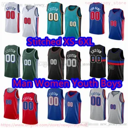 Custom S-6XL New Basketball 2 Cade Cunningham Jersey Stitched 23 Jaden Ivey 13 James Wiseman 0 Jalen Duren 35 Marvin Bagley III 44 Bojan Bogdanovic 31 Joe Harris Jerseys