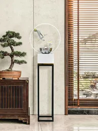 Dekorativa figurer ZQ vardagsrum golvvatten TV -skåp bredvid moderna minimalistiska möbler kinesiska cirkulerande ornament
