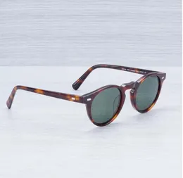 Gregory Peck Vintage Men Women OV 5186 15Color Lens OV5186 نظارات شمسية مستقطبة 45 مم 47 مم تصميم علامة تجارية مع مربع علبة