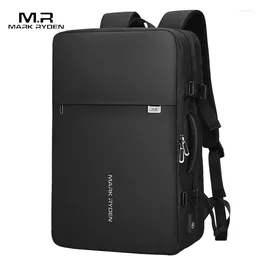 Backpack Mark Ryden Man Fit 17 Inch Laptop USB Charging Multi-layer Space Travel Bag Business Male Anti-Theft Mochila