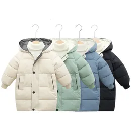 Daunenmantel Kinder Winter Teenager Baby Jungen Mädchen Cottonpadded Parka Mäntel verdicken warme lange Jacken Kleinkind Kinder Oberbekleidung 231113