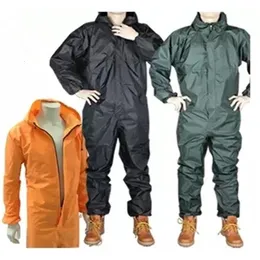 Regnrockar sammanfogade Raincoats Overall Electric Motorcykel mode Regnrock Män och kvinnor Fission Rain Suit 230413