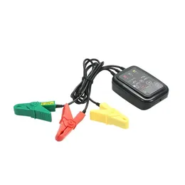 Tester digitale di sequenza di fase Pinza amperometrica Rilevatore senza contatto con indicatore LED Positivo/Inverso Cfjhs