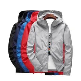 남자 재킷 대형 가을 야외 야외 건조 하이킹 DIY 지퍼 지퍼 남성 비옷 풍력 및 방풍 얇은 재킷 231114