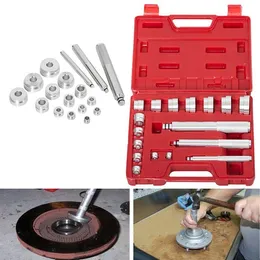 Freeshipping 17PCS Cuscinetto Race Seal Driver Master Tool Set Set di assi ruota in alluminio NUOVO Iuxxt