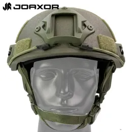 Тактические шлемы JOAXOR, защитный шлем из стекловолокна, быстрая военная подготовка, регулируемое снаряжение для охоты на открытом воздухе для пейнтбола, игры CS 231113