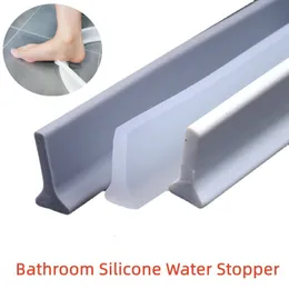 Scarichi Bagno Strisce di ritenzione idrica in silicone Doccia Bagnato Secco Separazione Bloccante Diga Barriera antiallagamento Striscia di tenuta pieghevole 230414