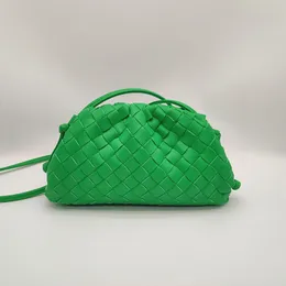 Luksusowe damskie torby splotowe wysokiej jakości miękkie skórzane torby na ramię Crossbody dla kobiet 2023 moda damska markowa torebka i torebka Lady Hobo Bag
