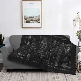 Blankets SPACEX Falcon Super Heavy Starship Knitted Blanket Engine Awesome Flannel Throw Blankets Bedroom Sofa Decoration Lightweight 230414