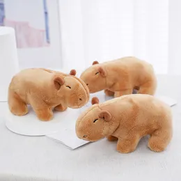 17cmシミュレーションCapybara Plush Toys Fluffy Capybara Doll Soft Sifted Animal Toy Peluche Christm