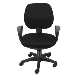 Chapes de cadeira Cover Office Computer Desk Slipcover Rotating Backrest Slipcovers Protetor de removível elicho elicho