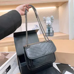 Lady Chain Bag Fashion Niki Oryginalna skórzana torba Luksusowa duża pojemność na ramię pojedyncze paski Projektant torebek Tote Hot Women Crossbody Plecak