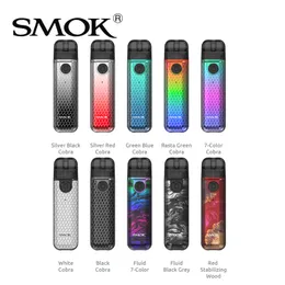 SMOK Novo 4 Mini Kit 25W Pod System Air-inlet Ring Vape Device Built-in 900mah Battery with 2ml Cartridge 0.9ohm LP1 Mesh Coil 100% Authentic