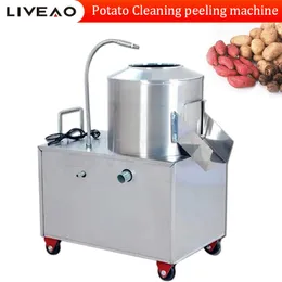 Paslanmaz Çelik Soğan Patates Havuç Tatlı Patates Zencefil Taro Yıkama Peksim Makinesi
