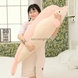 Plush Dolls 35-110cm Kawaii Dolphin Plush Toys Lovely Stuffed Soft Animal Peluche Dolls for Children Girls Sleeping Pillow Cushion GiftL23116