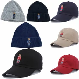 Designer Hat Polo Beanie Caps Bear Baseball Cap Men Women Hip Hop Snapback bone Golf visor polo Caps Casquette Cheap gorras X3lg#