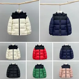 Kids Down Coat Designer Boy Girl Jackets Parkas Classic Letter Outwear Jacket Schichten Baby hochwertig warm warm Kapuze Top 2 Stile 13 Optionen 2024