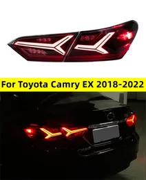 Toyota Camry Ex Tail Lights 20 18-20 22 순차적 회전 신호 애니메이션 브레이크 주차 램프