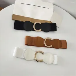 Belts Dress Jeans Waistband Wide Elastic Belt With O-ring Buckle Stylish Women's Accessory For Outfits Featuring Solid
