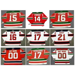 SJ Devils John Lean New CCM Throwback Hockey Jersey Pat Verbeek Adam Henrique Bobby Holik Ilya Kovalchuk Randy McKay Petr Sykora Red