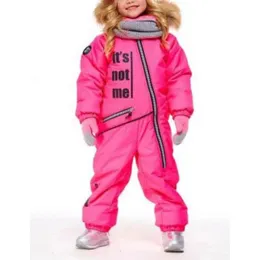 Down Coat Children's Ski Suit Set Thicked Snow and Windsäker Professional Waterproof Pants for Boys Girls 231113