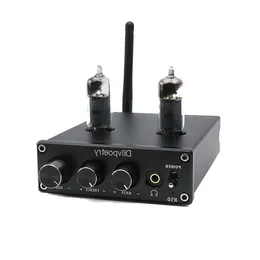 Бесплатная доставка R50 TPA3116D2 HiFi Mini HiFi Усилитель мощности Стереоусилитель для наушников Bluetooth 42 Приемник 50 Вт * 2 Вакуумный 6J4 Гибридная трубка Dgalw